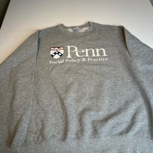 Port and Company Gray Penn Social Policy & Practice Crewneck Sweatshirt